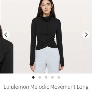 NWOT lululemon melodic movement long sleeve.